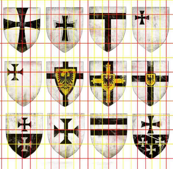 Shields of The Teutonic Knights