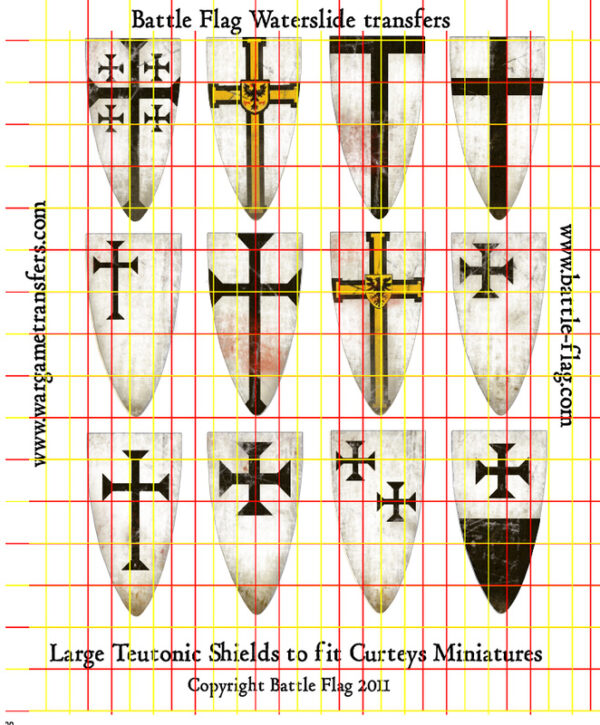 Shields of The Teutonic Knights.