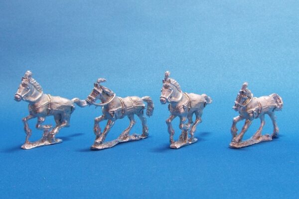 Indian cavalry horses.