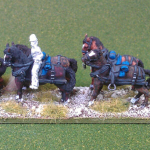 Limber and horse team (kepi, mtd)