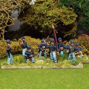 Dismounted cavalry including command