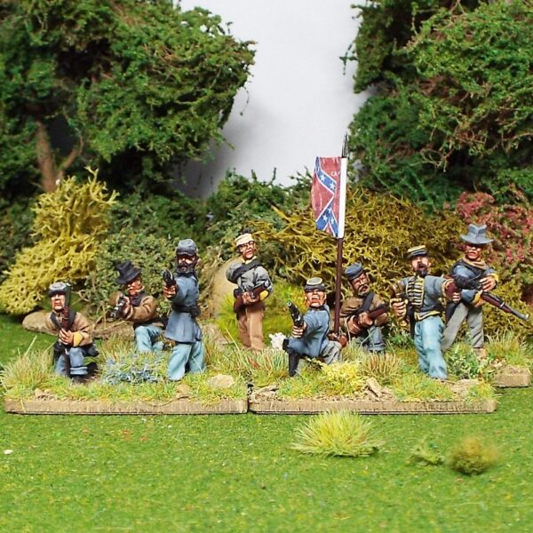 Confederate dismounted Cavalry including command