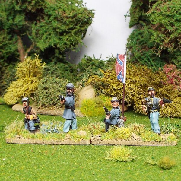 Confederate dismounted Cavalry including command