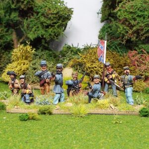 Confederate dismounted Cavalry including command