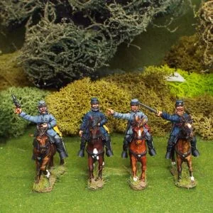 Mounted infantry officers wearing Kepi.