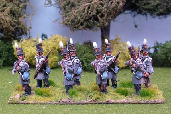 Militia or Early War Volunteers Firing Line. Shako and Epaulettes.