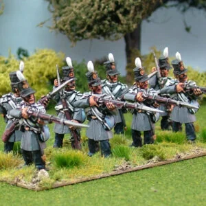 Militia or Early War Volunteers Firing Line. Shako and Epaulettes.