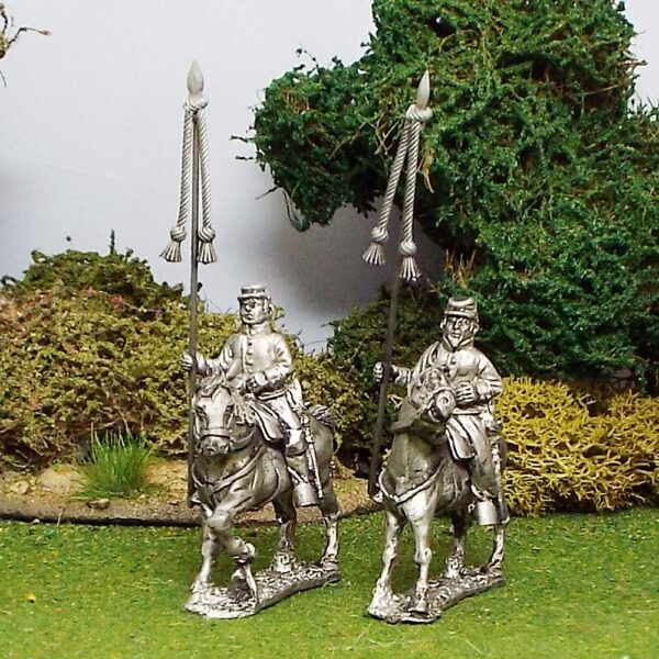 Mounted Standard Bearers Wearing Kepi .