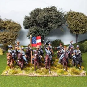 Confederate cavalry including command (x 12).