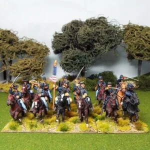 Union cavalry including command