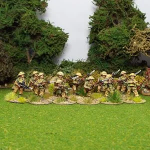 BEF Infantry Section with Fixed Bayonets and Covered Helmets