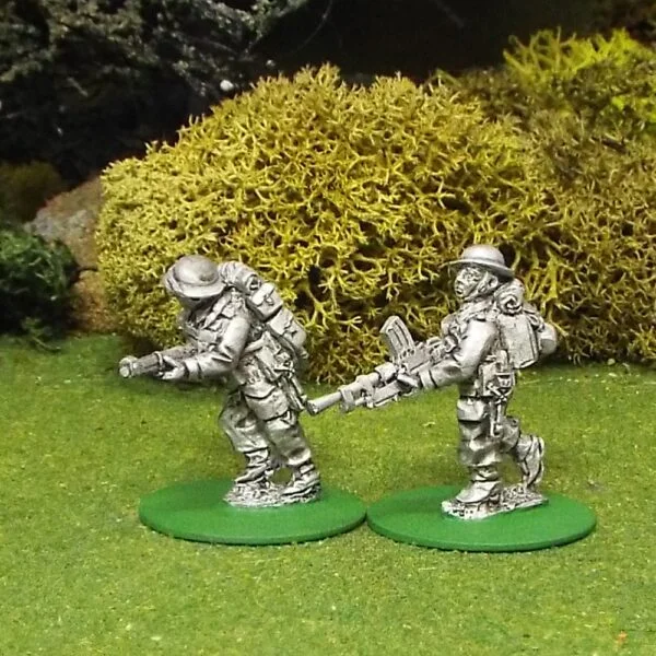 BEF Bren Gun Team Advancing.