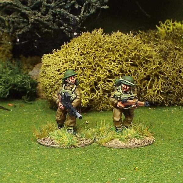 BEF Bren Gun Team Advancing.