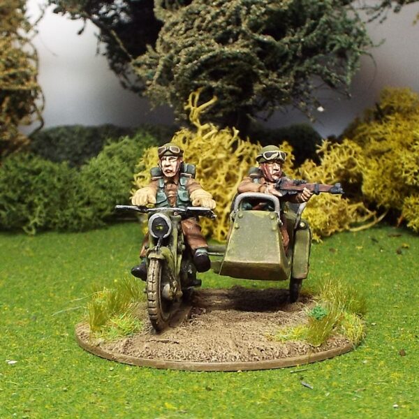 British Reconnaissance Motorcycle and side car.