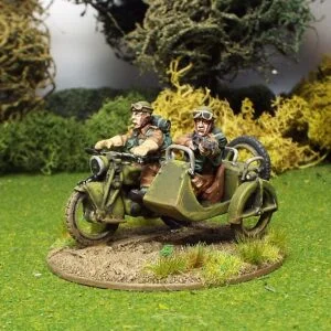 British Reconnaissance Motorcycle and side car.