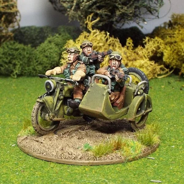 British Reconnaissance Motorcycle and side car.