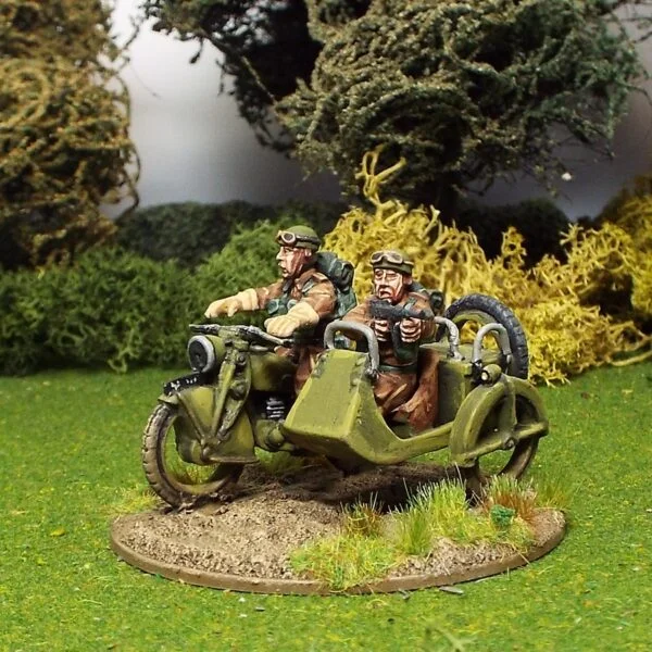 British Reconnaissance Motorcycle and side car.