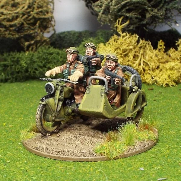 British Reconnaissance Motorcycle and side car.