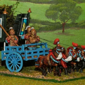 4 Horse Heavy Chariot with Advancing horses.