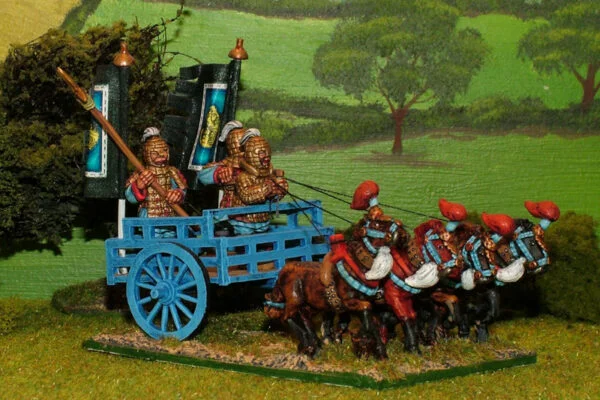 4 Horse Heavy Chariot with Advancing horses.