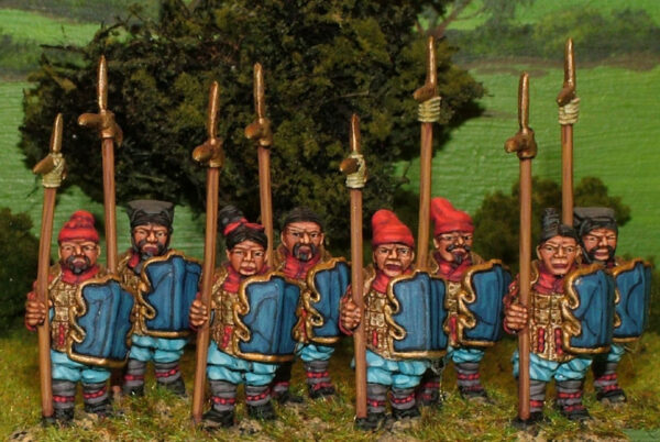 Armoured Spearmen with Shields.