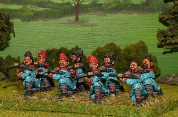 Kneeling un armoured crossbowmen.