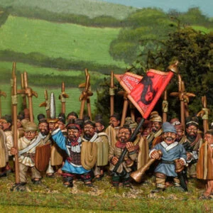 Peasant levy spearmen.