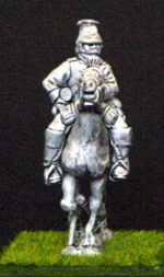 Mounted British officer.