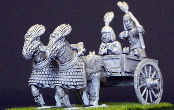 Zhou 2 horse chariot Noble with bow.