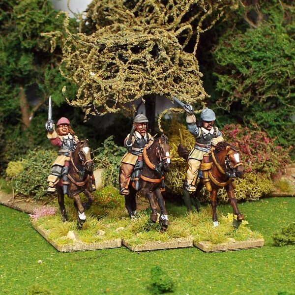 Armoured Troopers, Montero Cap with Sword, Galloping Horses.