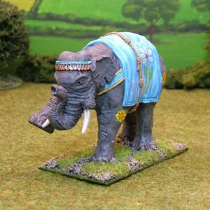 Indian Elephant without tower leg raised