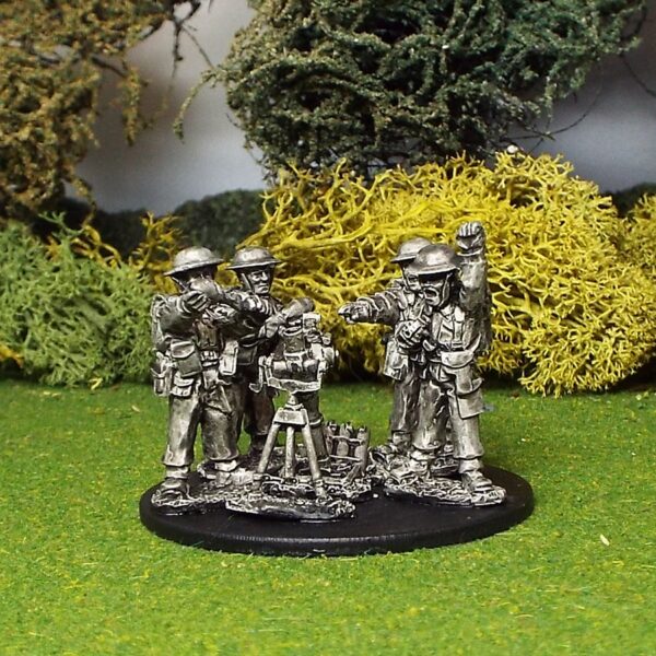 British 3" Mortar and 4 crew.