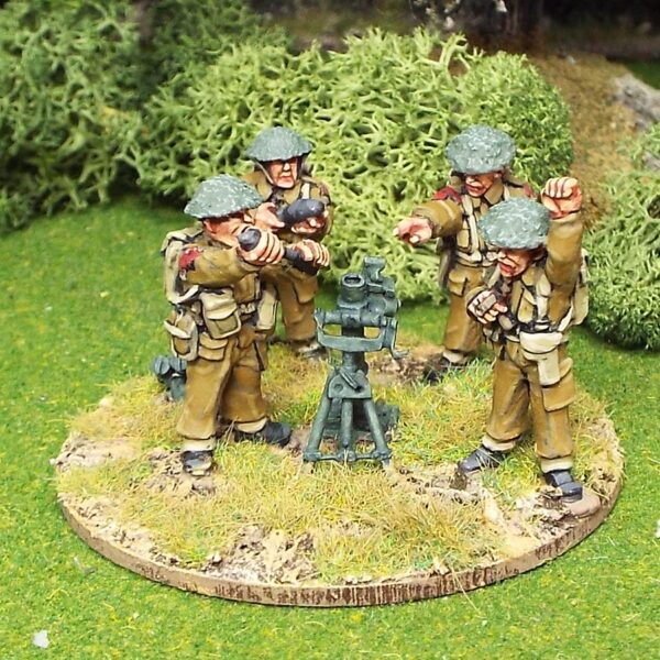 British 3" Mortar and 4 crew.