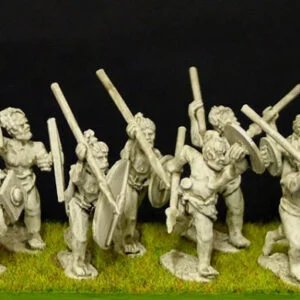 Germanic Young Warriors with Spears.