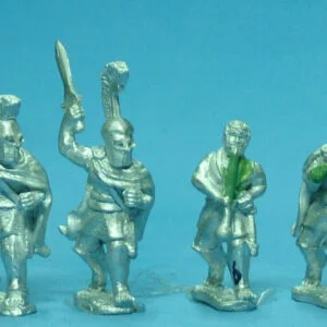 Greek Hoplite Command wearing bell cuirass advancing