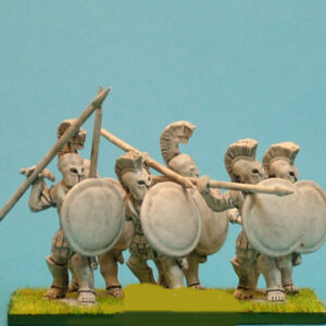 Greek Hoplites attacking over arm.