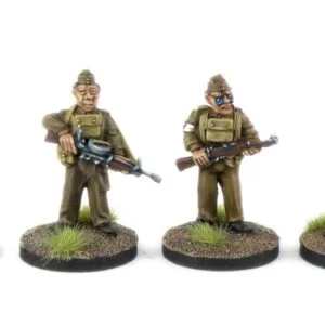 Home Guard Vicker's 'k' and Lewis Gun teams.