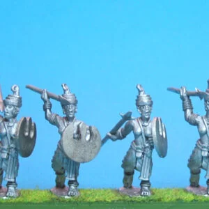 Maiden Guard with spear and shield.