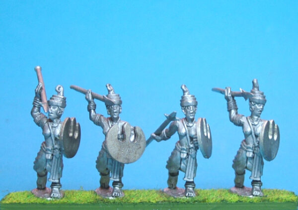 Maiden Guard with spear and shield.