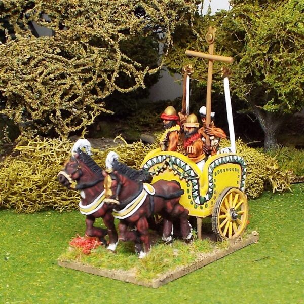 General in Light Chariot with Standard Bearer.