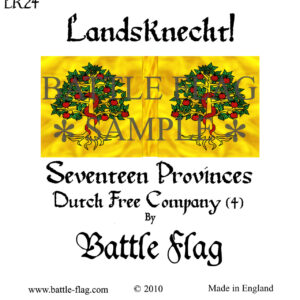 Dutch Free Company.(4) Landsknecht Renaissance Wargame Banners and Flags.