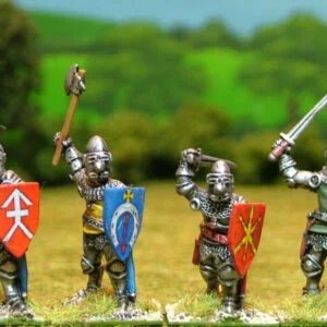 Dismounted knights