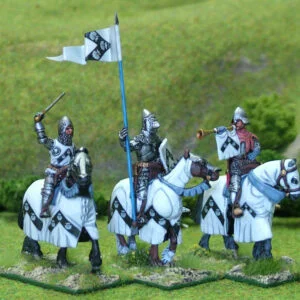 Mounted Knights Command II barded horses