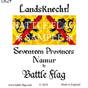 Province of Namur. Landsknecht Renaissance Wargame Banners and Flags.