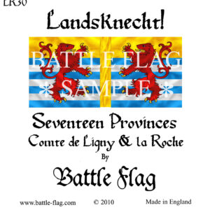 Comte de Ligny and La Roche. Landsknecht Renaissance Wargame Banners and Flags.