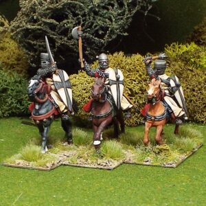 Mounted Knights Sergeants with handweapons