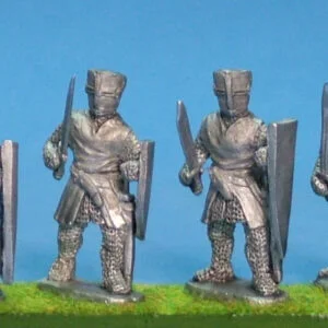 Foot knights with hand weapons