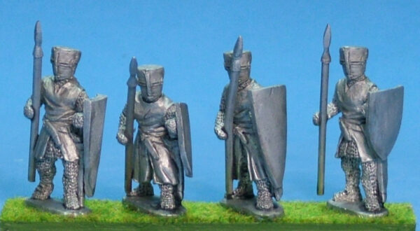 Foot knights with spears