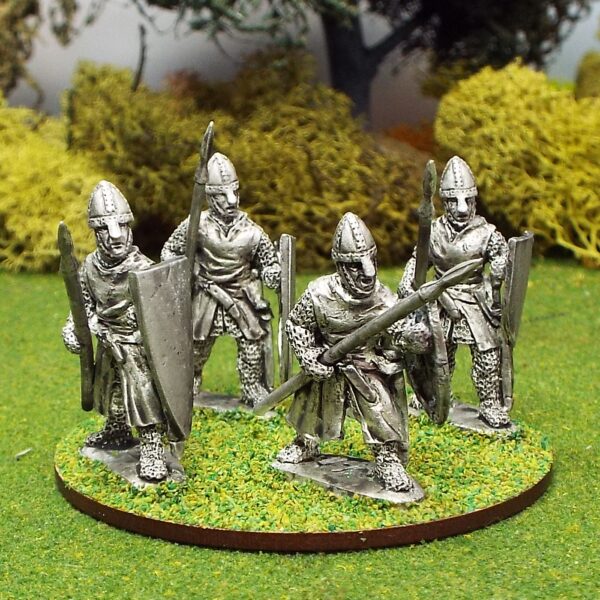 Foot knights with spears