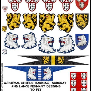 Early Medieval Heraldry Set.